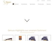 Tablet Screenshot of boeckeler-confiserie.de
